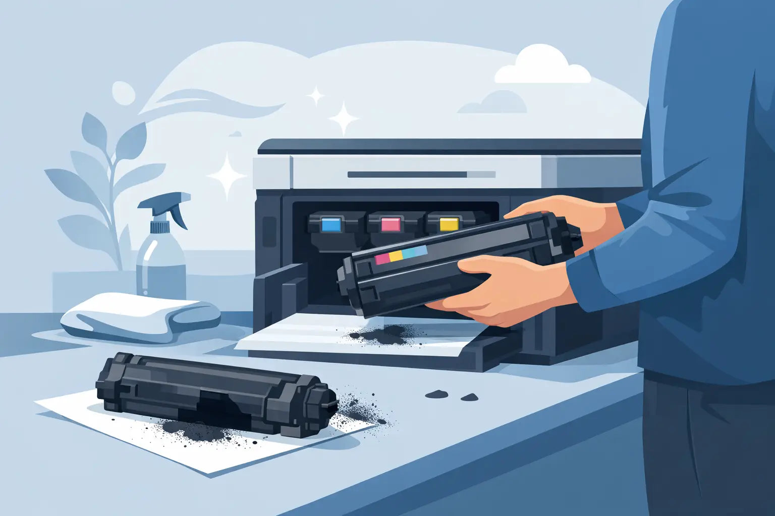 How to Replace Printer Toner Without the Mess