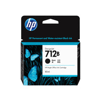 Genuine HP #712B 80ml Black Ink 3ED29A