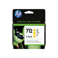 Genuine HP #712 29ml Yell 3 Pk 3ED79A