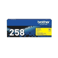 Genuine Brother TN258 Yellow Toner Cart