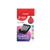 Genuine Canon CLI 671XL Value Pack