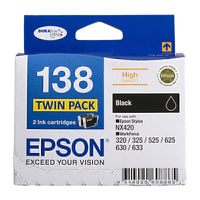 Genuine Epson 138 Twin Pack