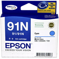 Genuine Epson T1072 (91N) Cyan