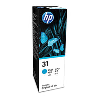 Genuine HP 31 (IVU26AA) Cyan Ink Bottle