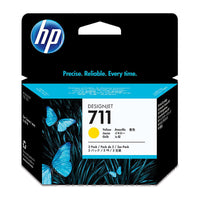 Genuine HP 711 Yellow 3 Pack