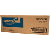 Genuine Kyocera TK884 Cyan Toner