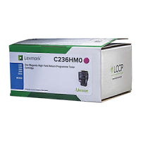 Genuine Lexmark C236 (C2360M0) Magenta Toner 